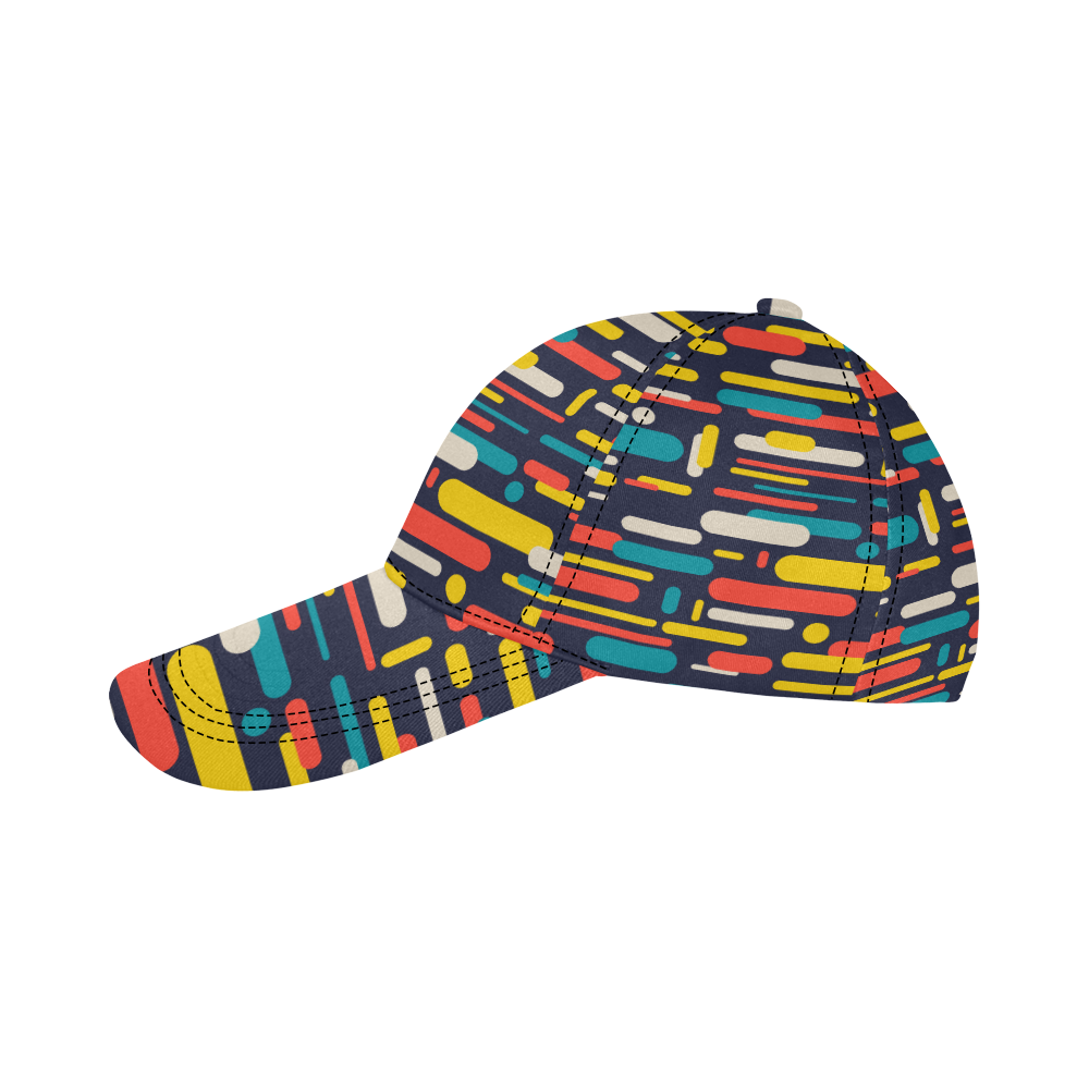 Colorful Rectangles All Over Print Dad Cap C (6-Pieces Customization)