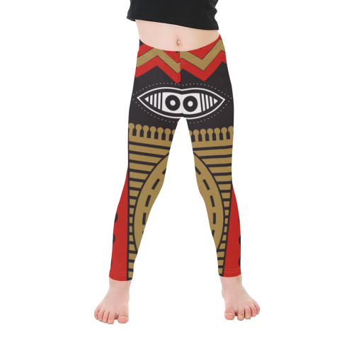 illuminati tribal Kid's Ankle Length Leggings (Model L06)