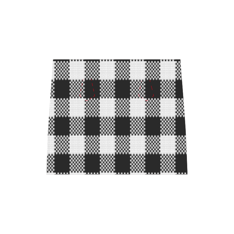 Blk/Wht Plaid Boston Handbag (Model 1621)