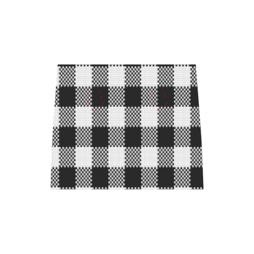 Blk/Wht Plaid Boston Handbag (Model 1621)