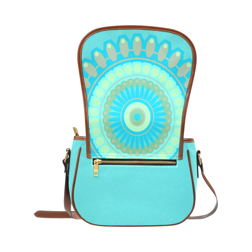 Turquoise Saddle Bag/Small (Model 1649) Full Customization