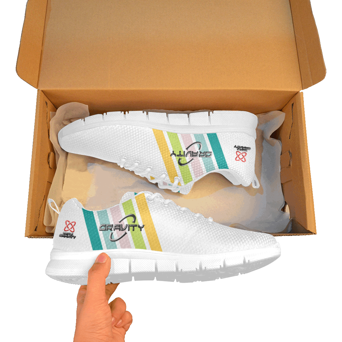 "Zero Gravity" Female Sneaker Brand Razzle Dazzle WT Free Shipping Women's Breathable Running Shoes/Large (Model 055)