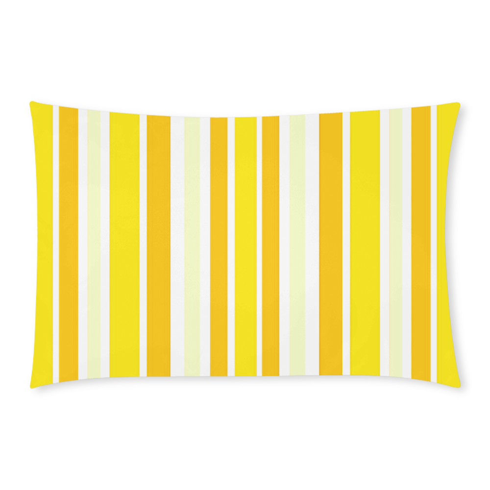 Sunshine Yellow Stripes 3-Piece Bedding Set