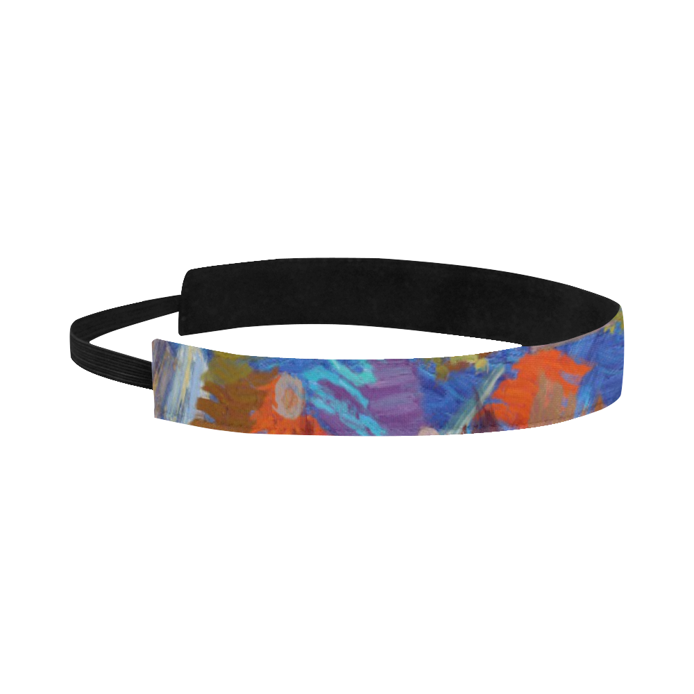 Colorful paint strokes Sports Headband