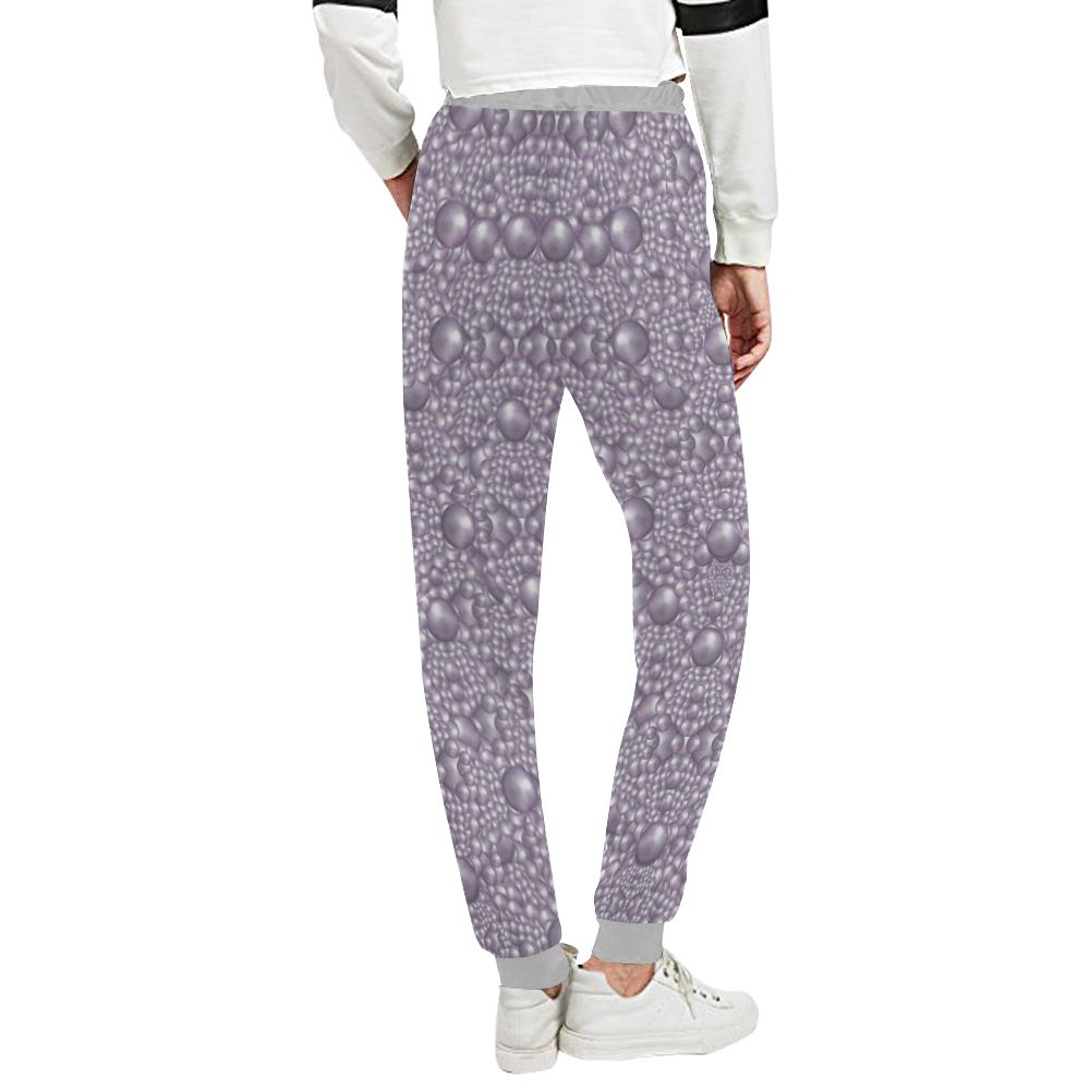 festive purple pearls Unisex All Over Print Sweatpants (Model L11)