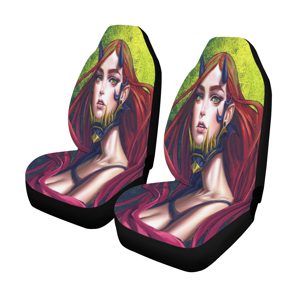 Oni Girl -by-IbOni Girl by rahem-Swaid and Calad Seat Cobers Car Seat Covers (Set of 2)