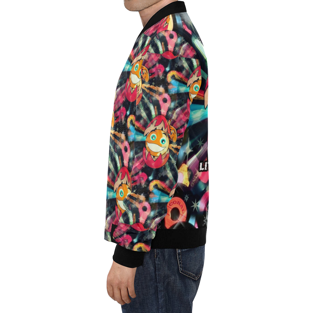 Enjoy Little by Nico Bielow All Over Print Bomber Jacket for Men (Model H19)