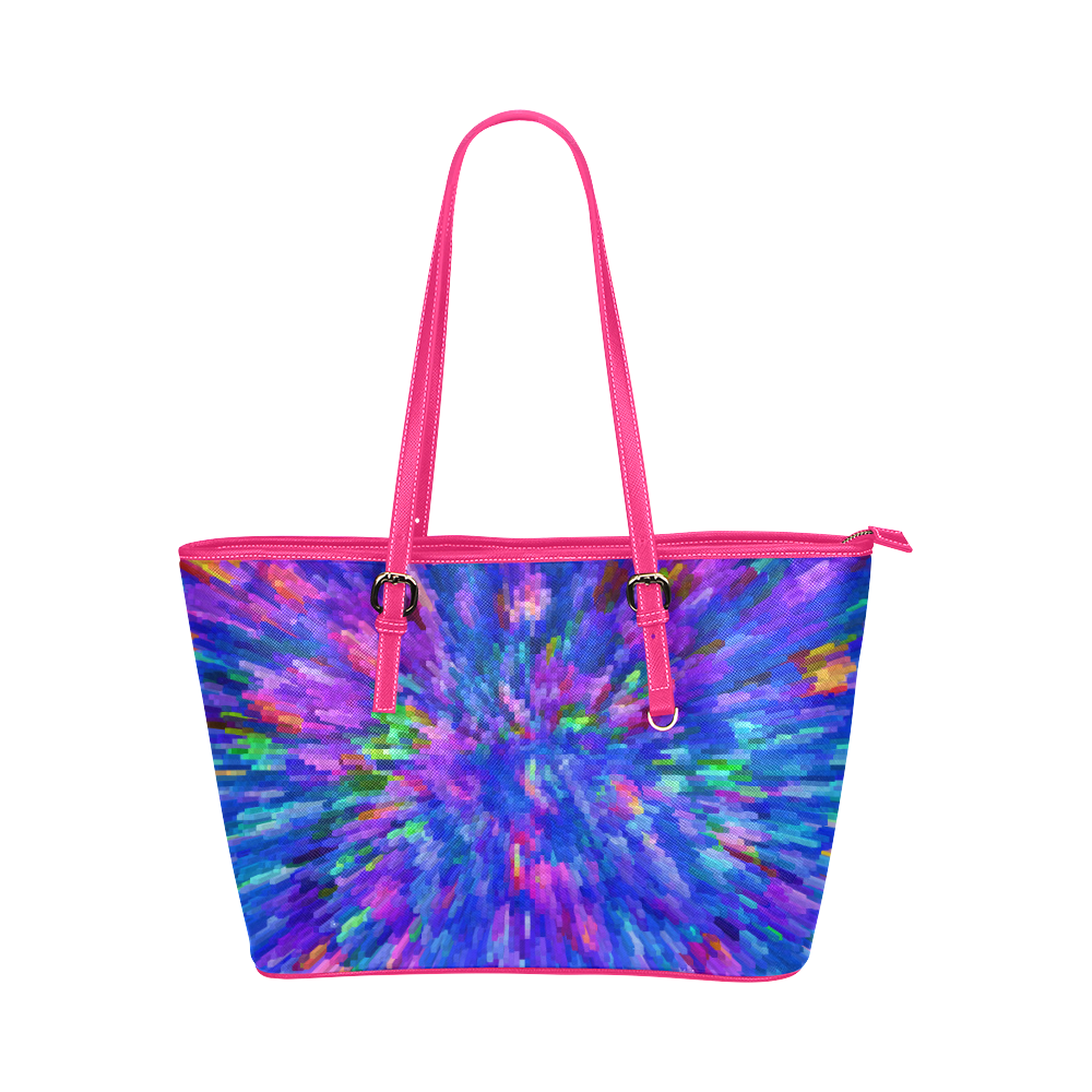 COLORS OF PASSION Leather Tote Bag/Large (Model 1651)