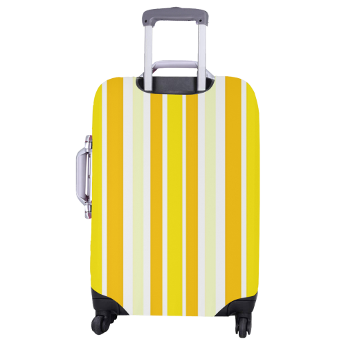 Sunshine Yellow Stripes Luggage Cover/Large 26"-28"