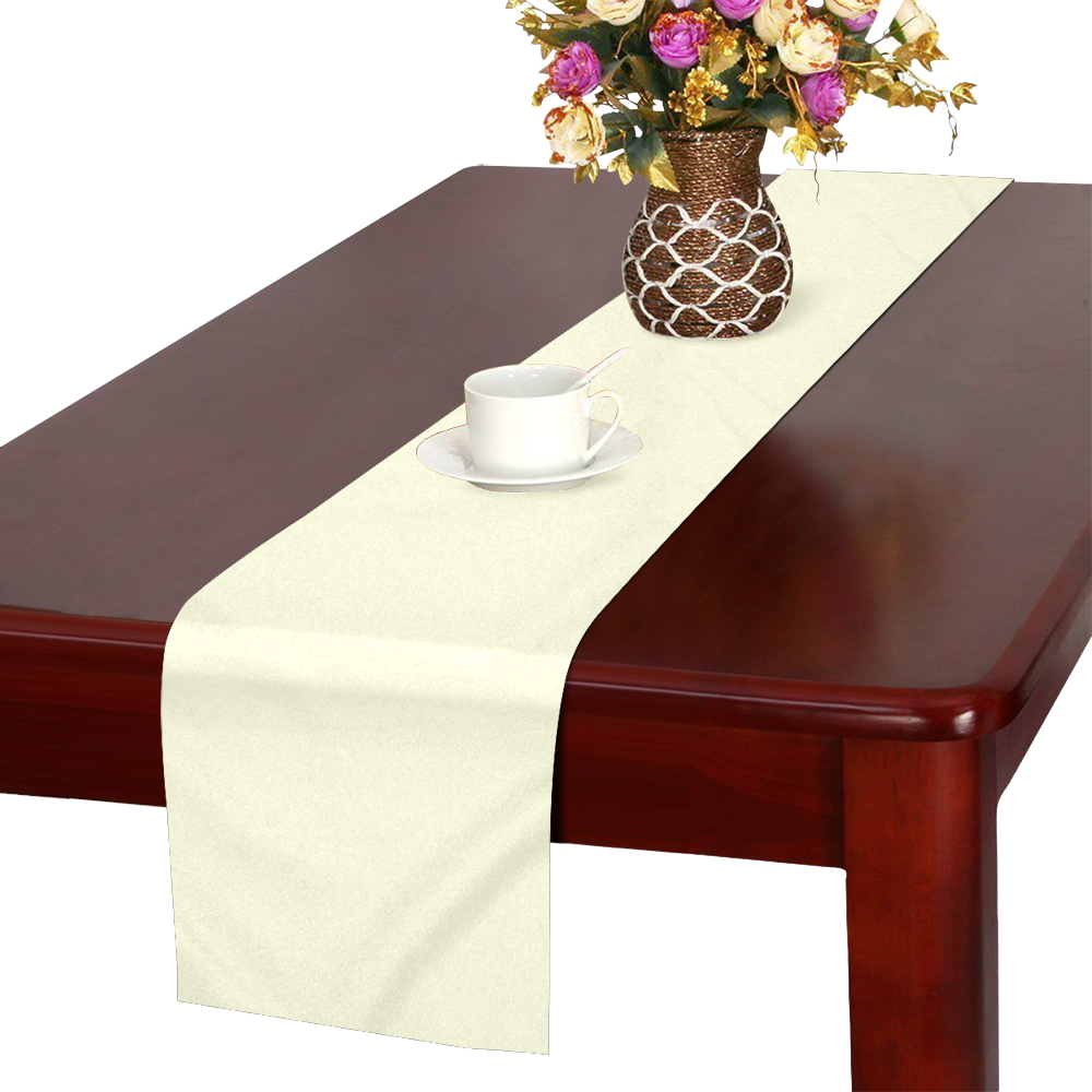 color light yellow Table Runner 16x72 inch