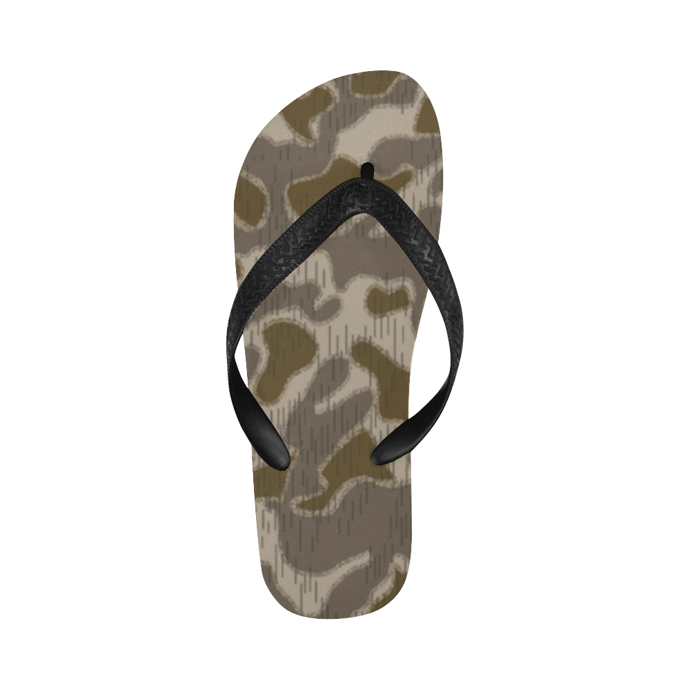 Austrian Sumpfmuster late steintarn  camouflage Flip Flops for Men/Women (Model 040)