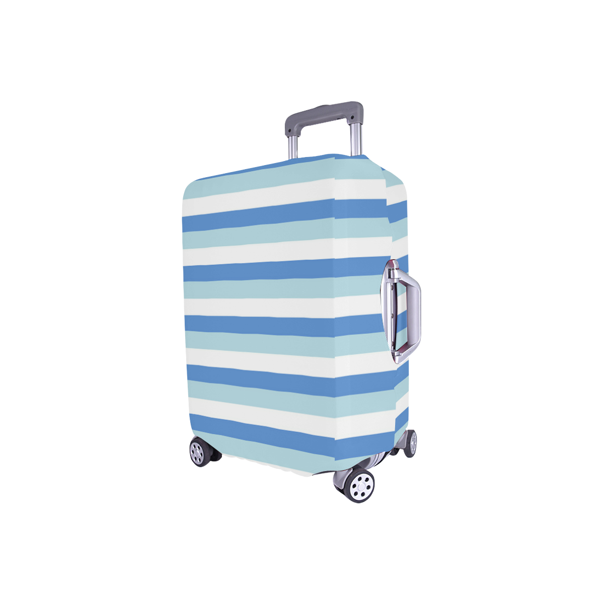 Blue Stripes Luggage Cover/Small 18"-21"
