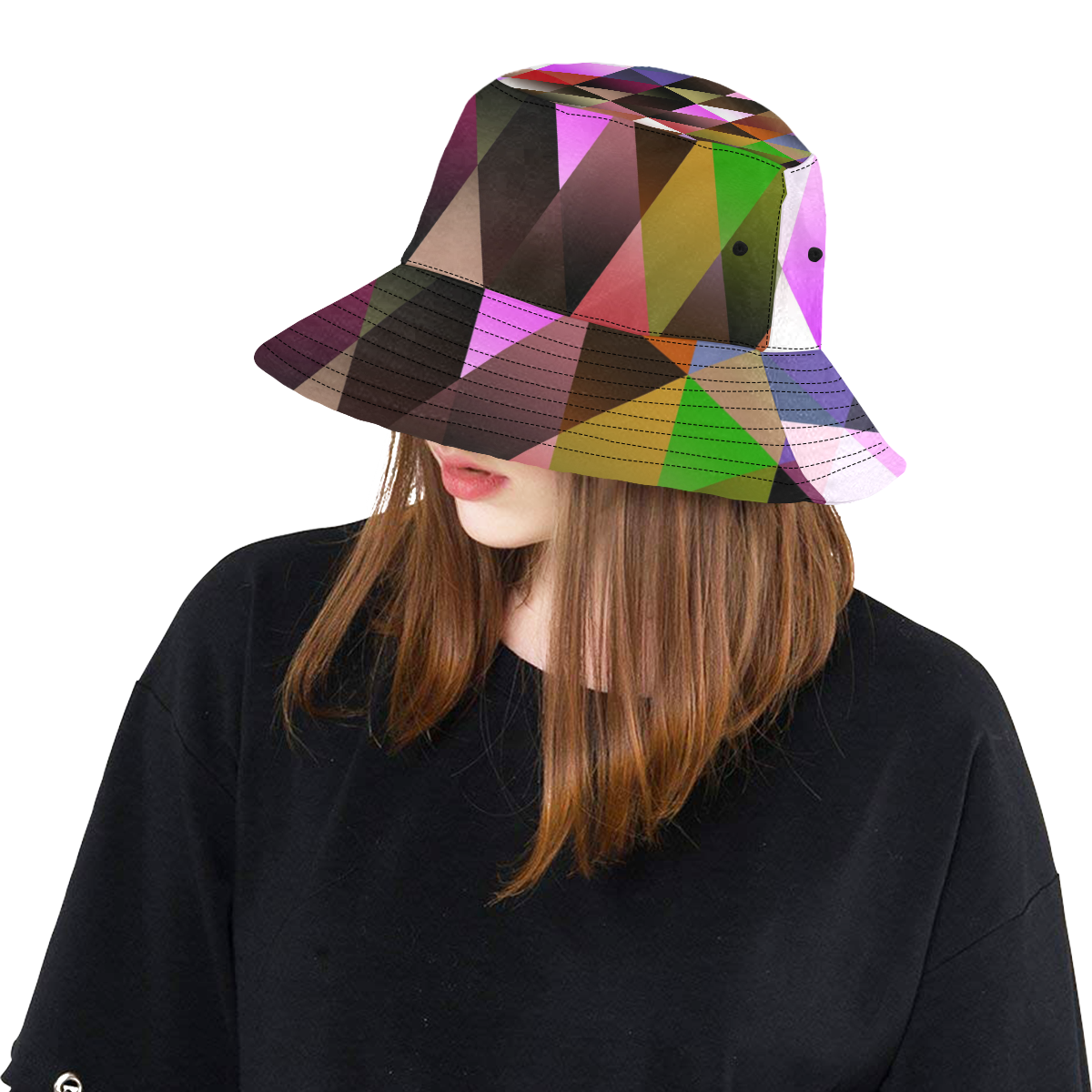 Dark Mosaic Shine 1 All Over Print Bucket Hat