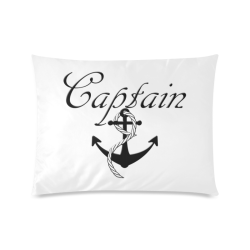 For the Captain Custom Zippered Pillow Case 20"x26"(Twin Sides)