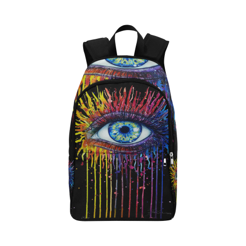 colorful eye Fabric Backpack for Adult (Model 1659)