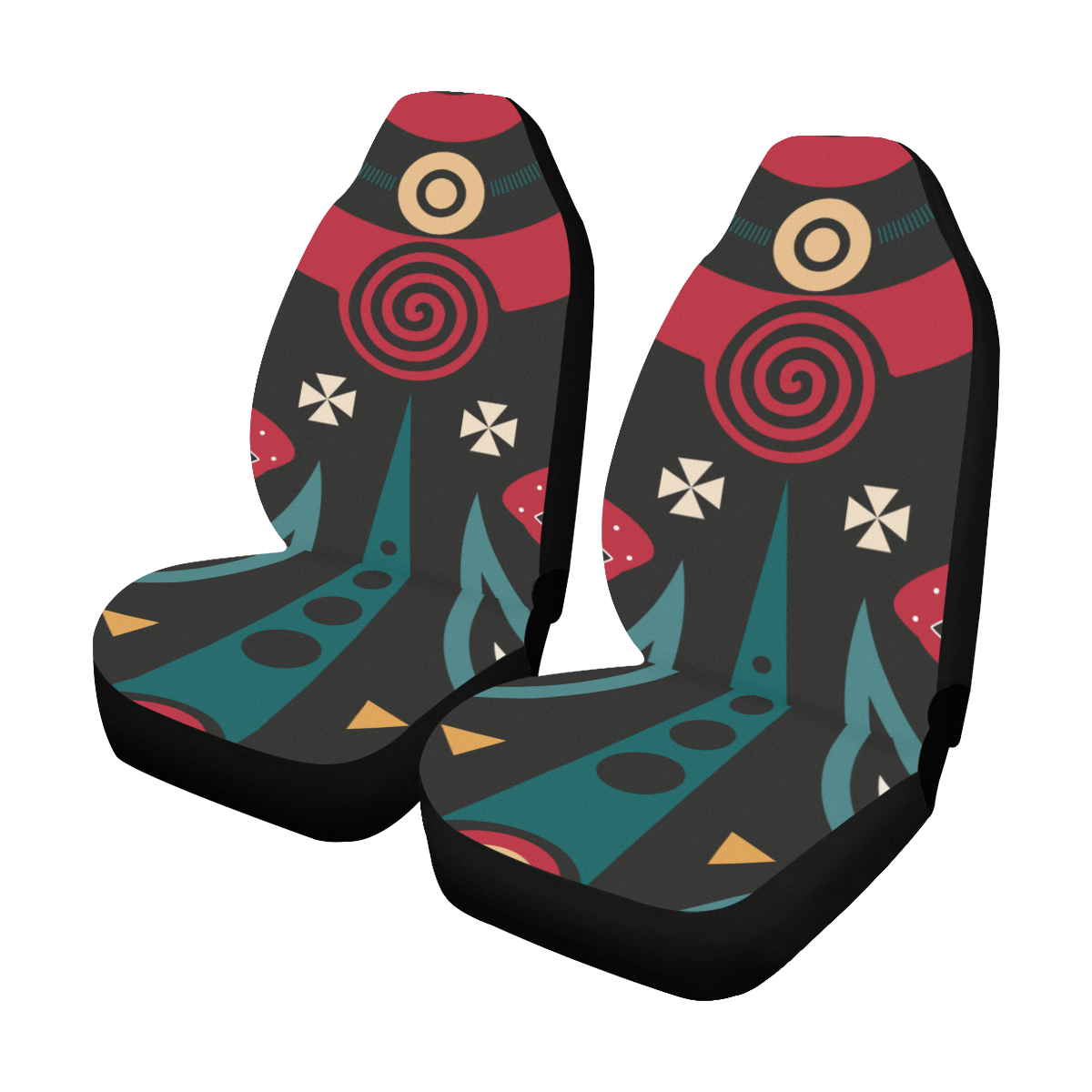 massai warrior Car Seat Covers (Set of 2)
