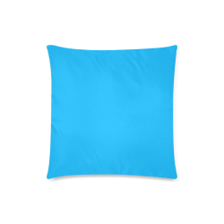 Neon Sky Blue Custom Zippered Pillow Case 18"x18"(Twin Sides)