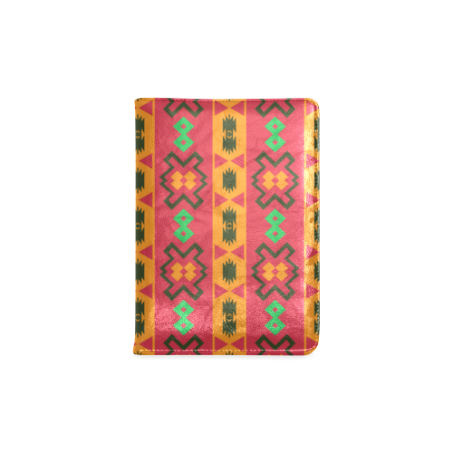 Tribal shapes in retro colors (2) Custom NoteBook A5