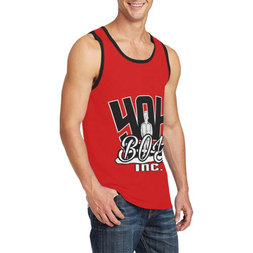 YahBoy Inc Red Men's All Over Print Tank Top (Model T57)
