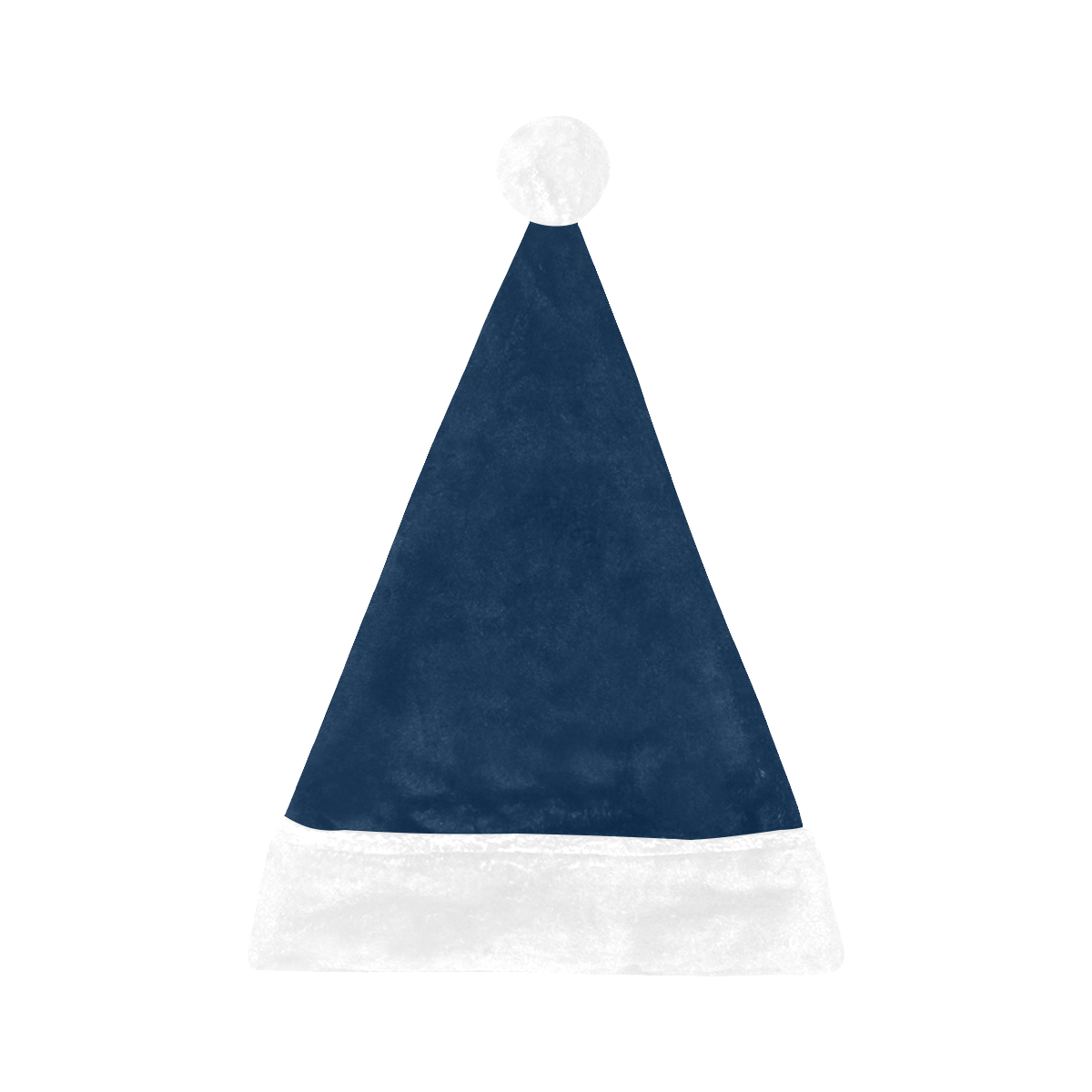Team Colors Dark Blue and White Santa Hat