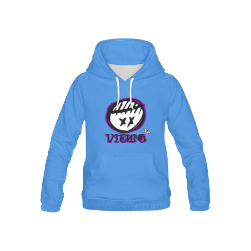 VIEWS SLEEP LOGO PURPLE blue hoodie All Over Print Hoodie for Kid (USA Size) (Model H13)