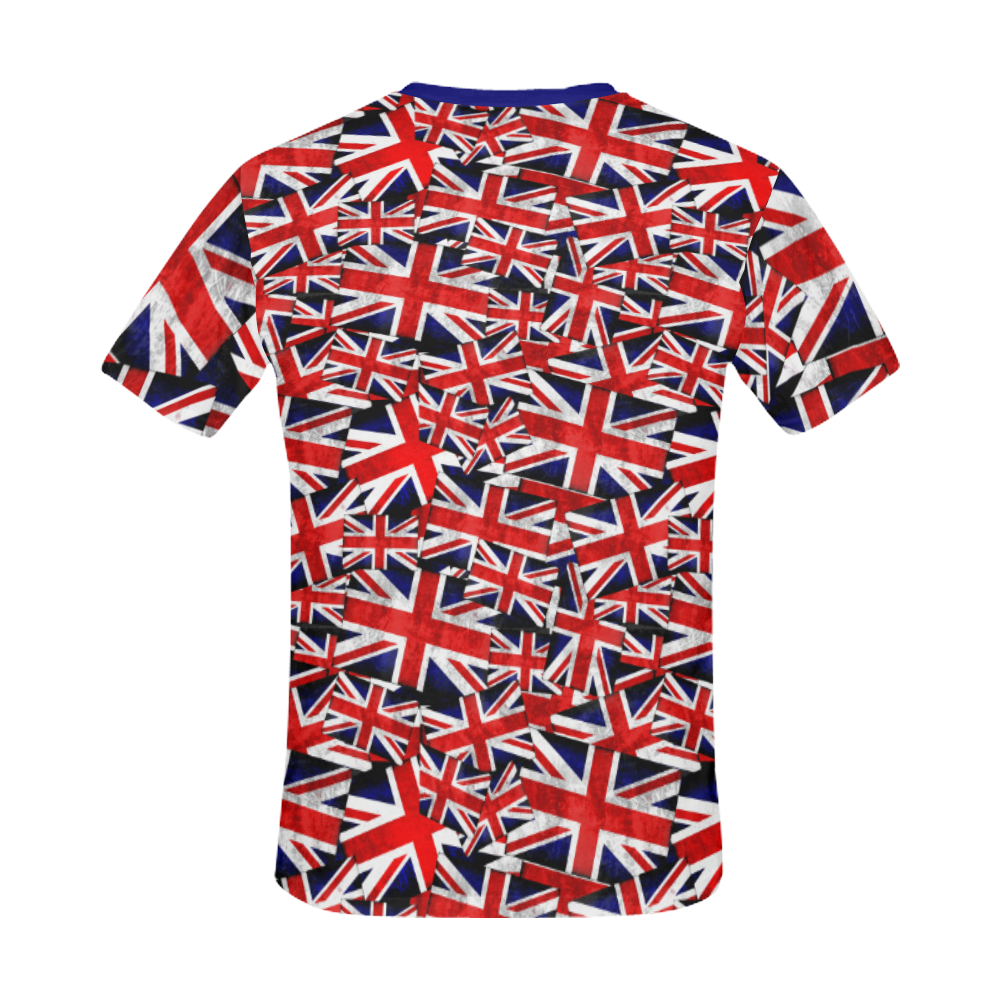 Union Jack British UK Flag All Over Print T-Shirt for Men/Large Size (USA Size) Model T40)