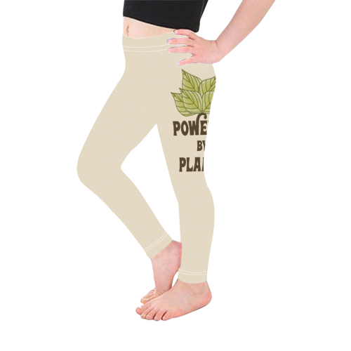 Powered by Plants (vegan) Kid's Ankle Length Leggings (Model L06)