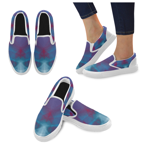 MH0_1554b Women's Slip-on Canvas Shoes (Model 019)