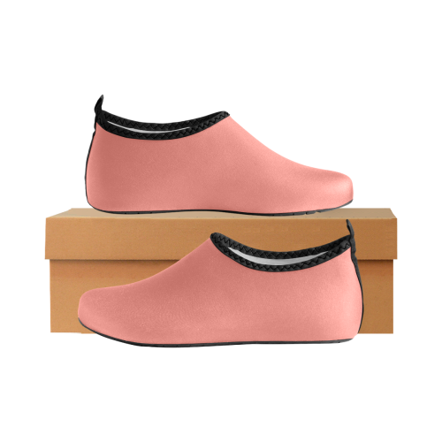 color tea rose Men's Slip-On Water Shoes (Model 056)