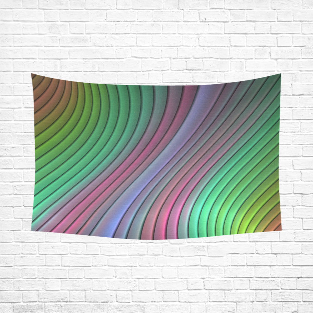 Curvitude Cotton Linen Wall Tapestry 90"x 60"