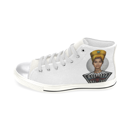 Egyptian_Goddess_2_Aziza_Andre_Canvas Women's Classic High Top Canvas Shoes (Model 017)