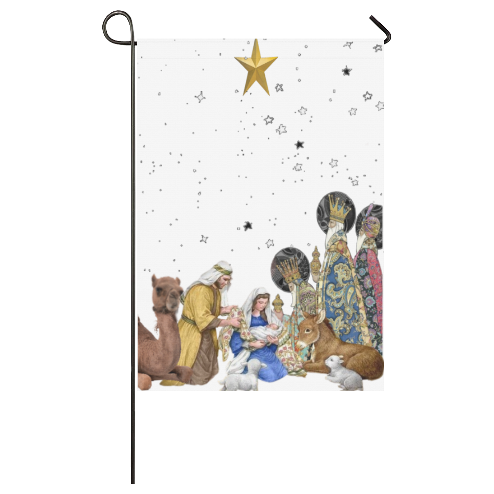 Nativity Flag Garden Flag 28''x40'' （Without Flagpole）