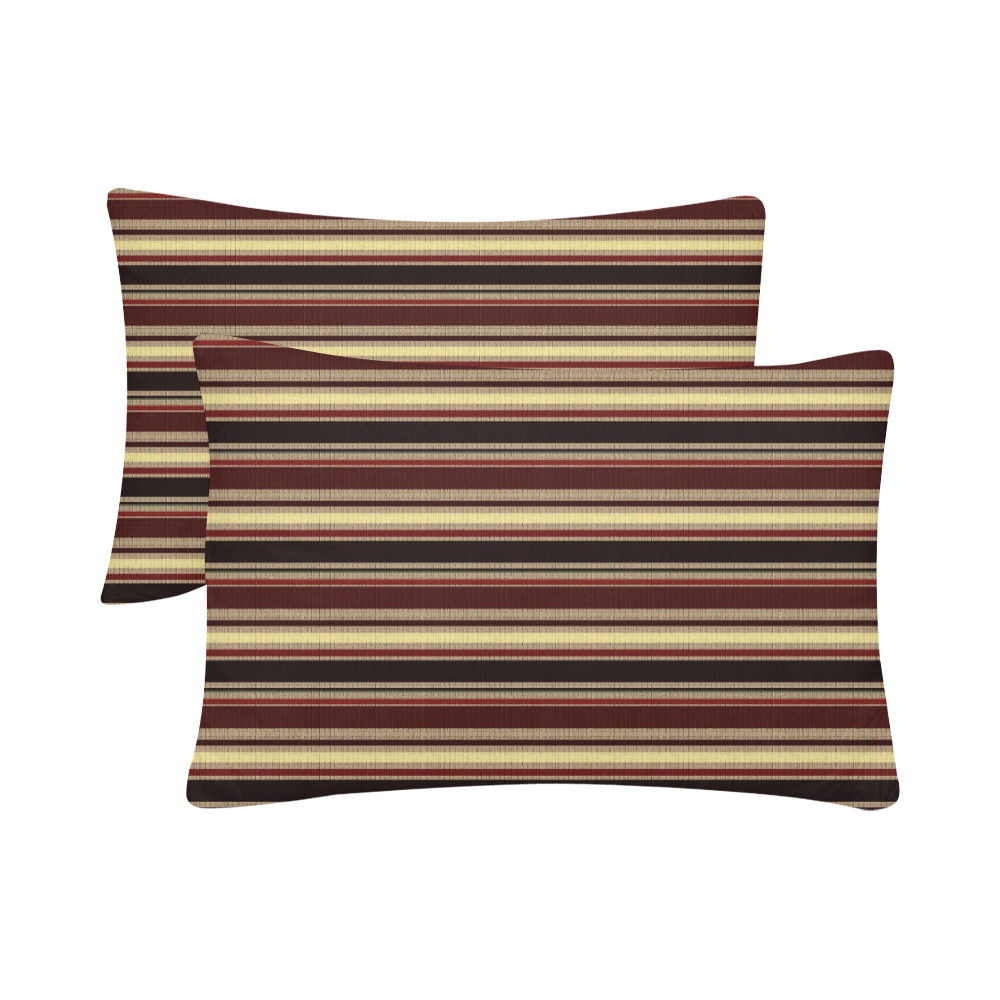Dark textured stripes Custom Pillow Case 20"x 30" (One Side) (Set of 2)