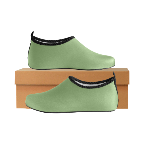 color asparagus Men's Slip-On Water Shoes (Model 056)