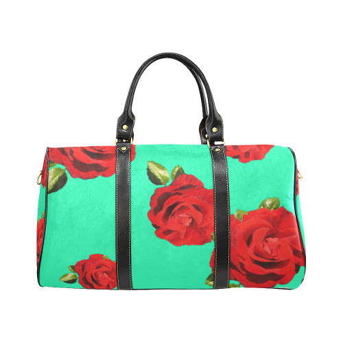 Fairlings Delight's Floral Luxury Collection- Red Rose Waterproof Travel Bag/Small 53086e17 New Waterproof Travel Bag/Small (Model 1639)