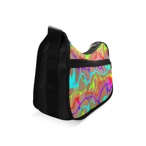 Colorful wavy shapes Crossbody Bags (Model 1616)