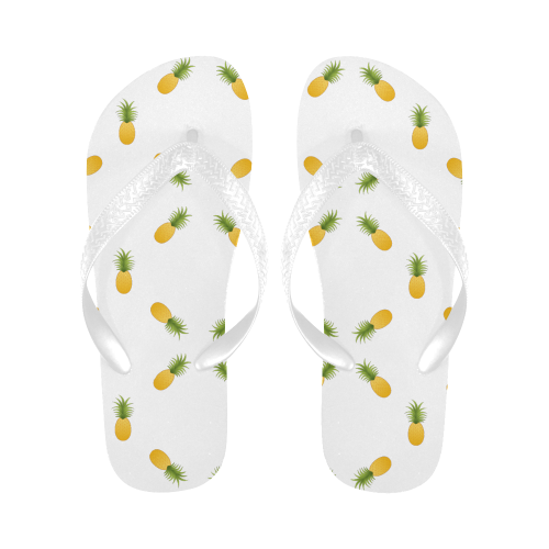 pineapple pattern Flip Flops for Men/Women (Model 040)