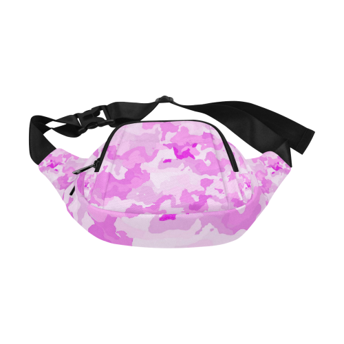 camouflage soft pink Fanny Pack/Small (Model 1677)