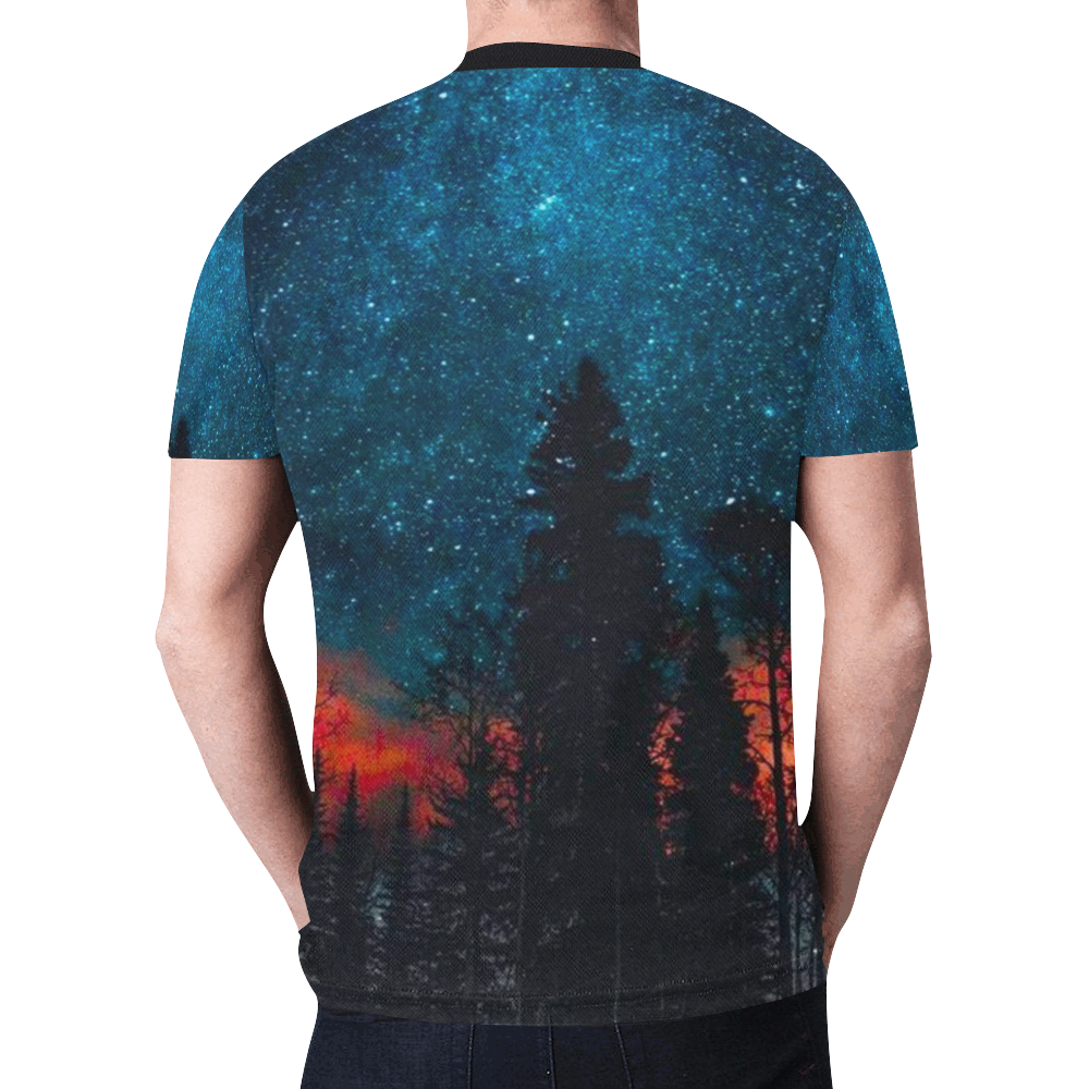 Woke Night Sky New All Over Print T-shirt for Men (Model T45)