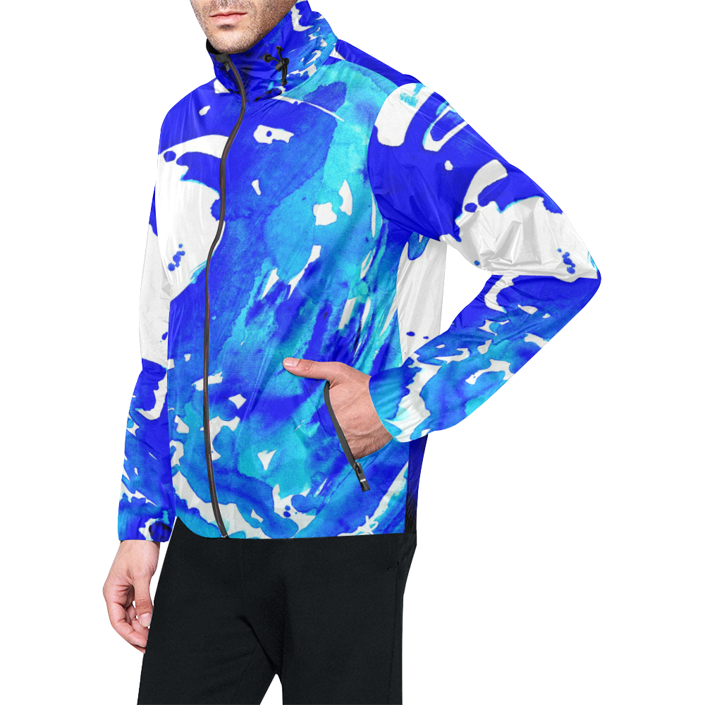 Save the water watercolor Unisex All Over Print Windbreaker (Model H23)