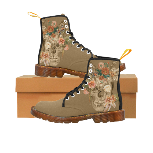 Awesome Autumn Sugarskull Martin Boots For Women Model 1203H