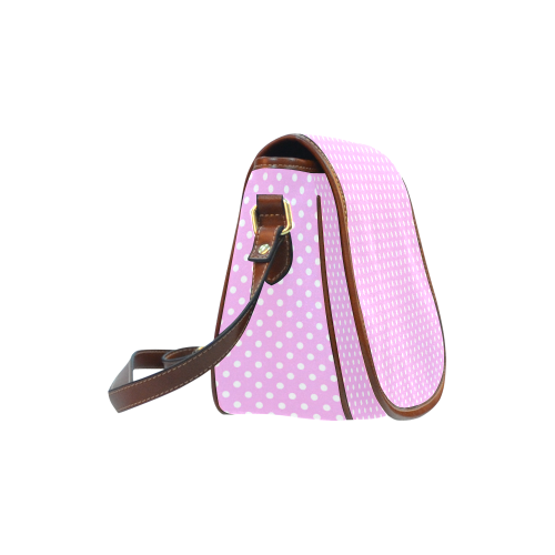 Polka-dot pattern Saddle Bag/Large (Model 1649)