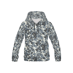 Urban City Black/Gray Digital Camouflage All Over Print Hoodie for Kid (USA Size) (Model H13)