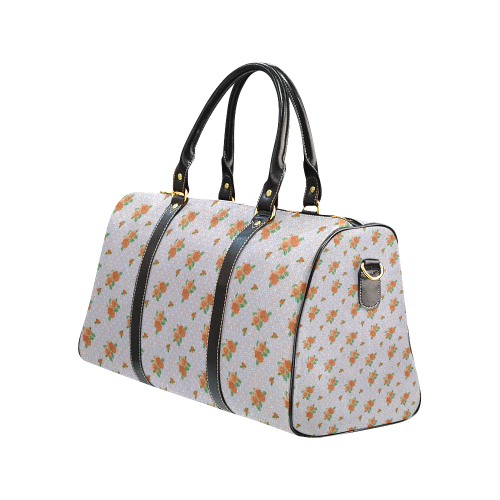 Roses and Pattern 1A by JamColors New Waterproof Travel Bag/Small (Model 1639)