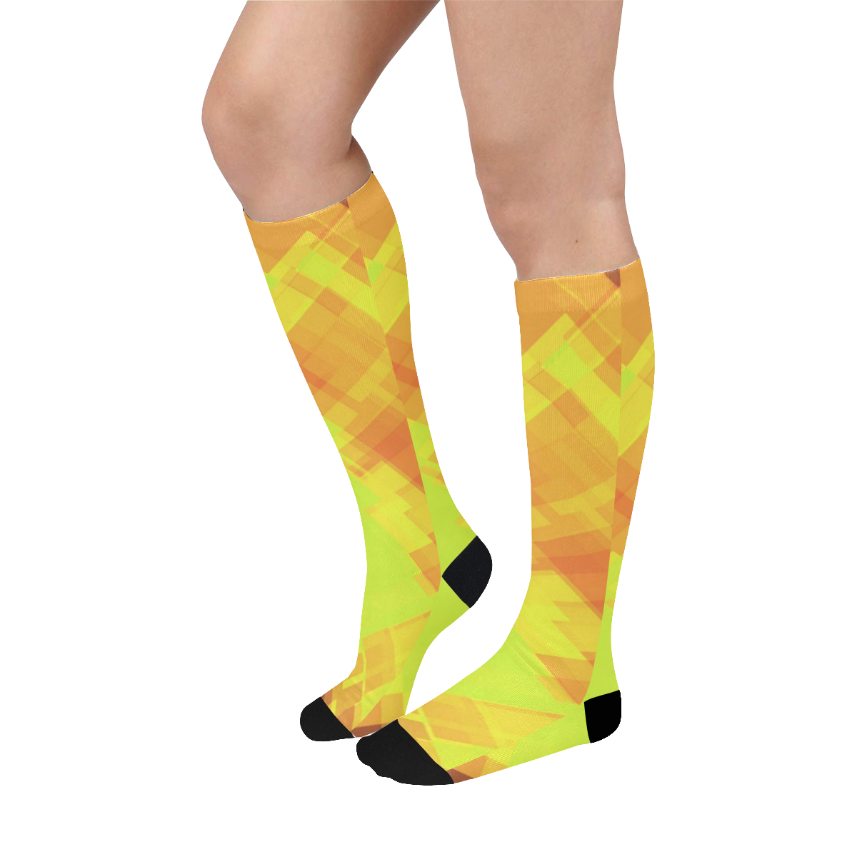 Geo abstract 1 Over-The-Calf Socks