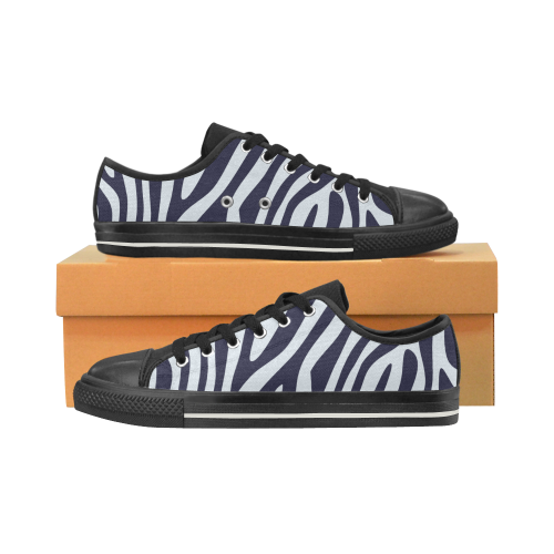 Zebra LIFE Low Top Canvas Shoes for Kid (Model 018)