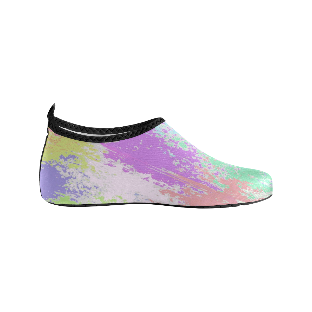 Pastel Paint Splatter Women's Slip-On Water Shoes (Model 056)