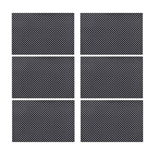 Black polka dots Placemat 12’’ x 18’’ (Set of 6)