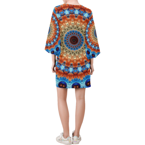 Kaleidoscope Bell Sleeve Dress (Model D52)