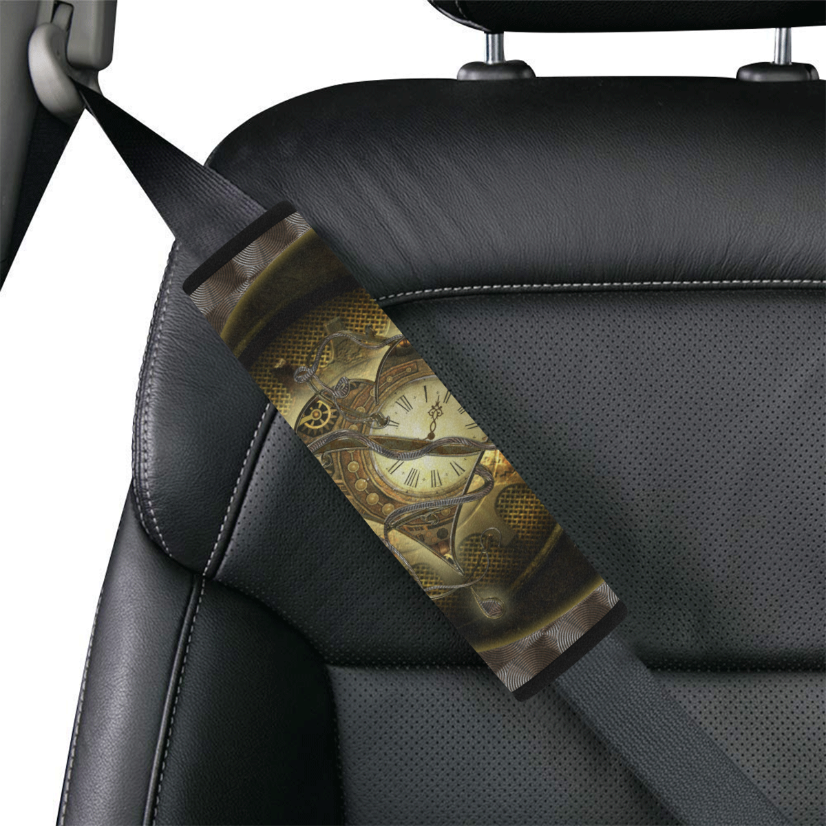 Awesome steampunk heart Car Seat Belt Cover 7''x10''